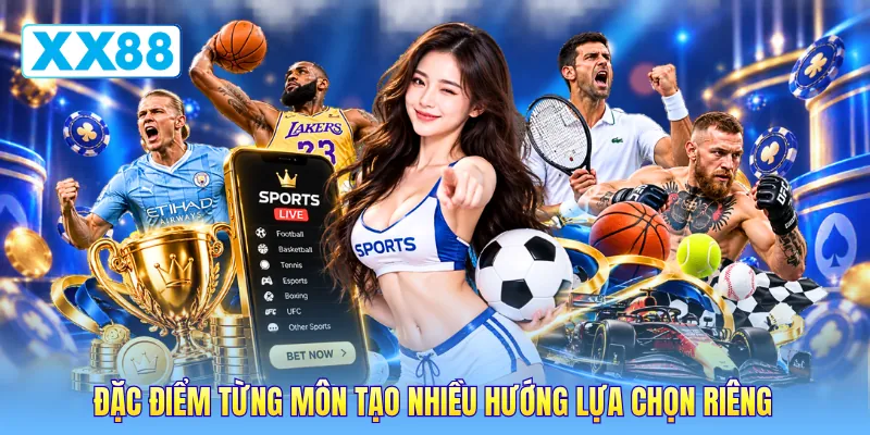 Đặc điểm từng môn tạo nhiều hướng lựa chọn riêng Đặc điểm từng môn tạo nhiều hướng lựa chọn riêng